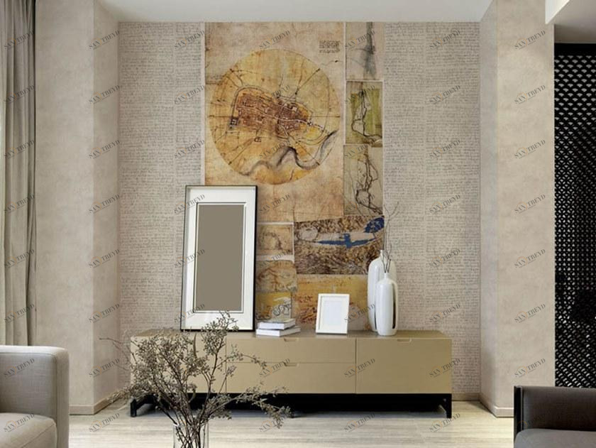 Jannelli&Volpi Флизелиновые обои с картами Leonardo sun-id-1366407