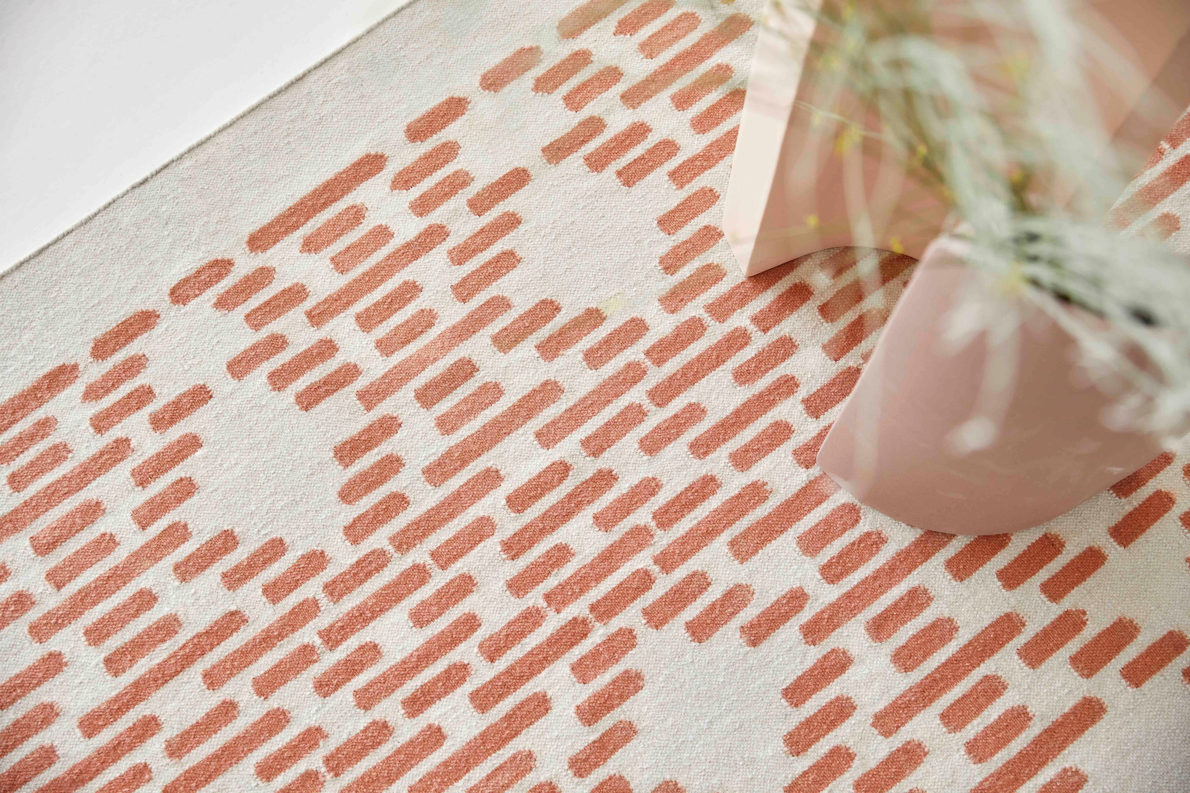 Прямоугольный ковер ручной работы из шерсти с геометрическим рисунком GAN ARCH-00040569 - Вид №2