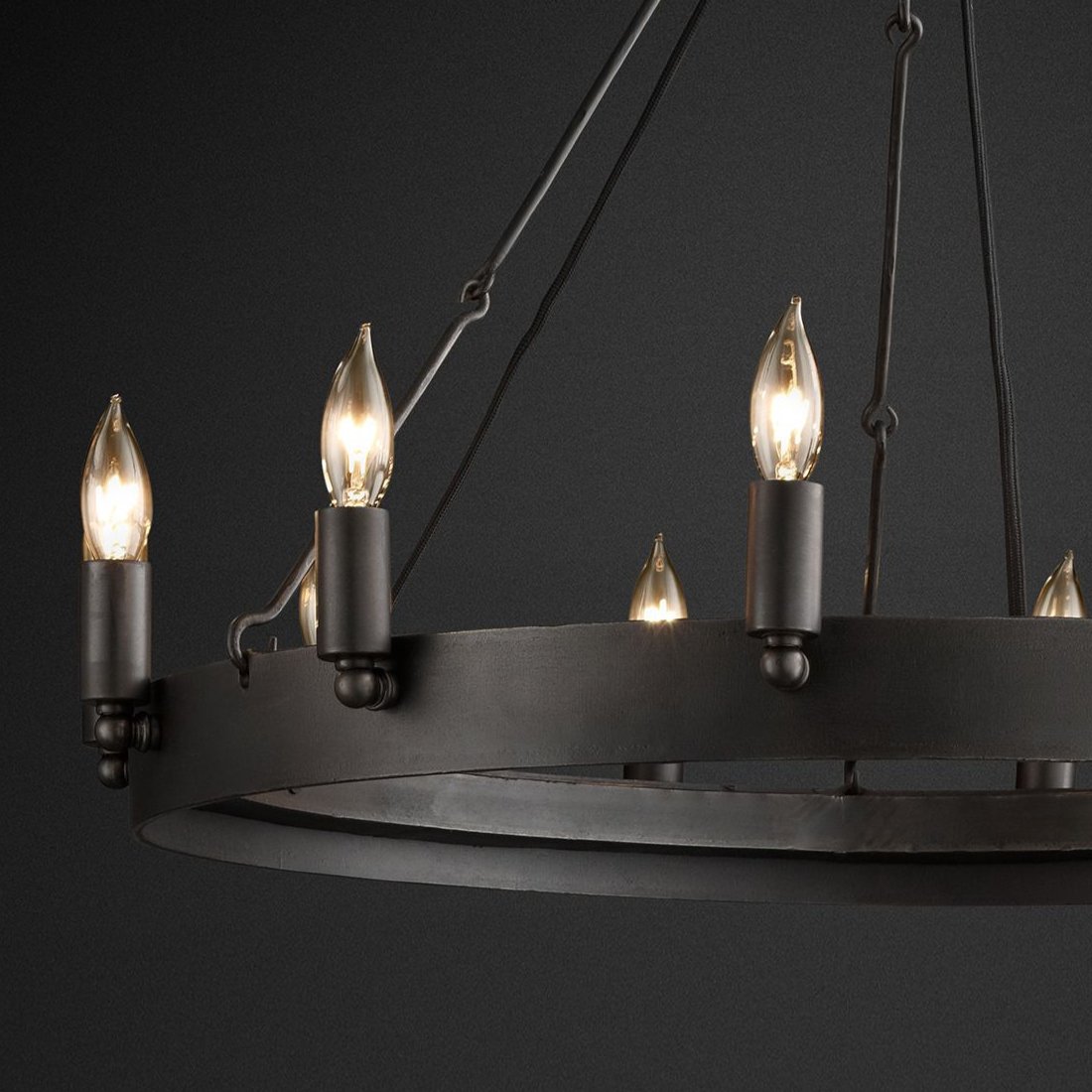 Люстра Camino от Delight Collection черная 5016-D12 DELIGHT ДИЗАЙНЕРСКИЕ 247078 Черный  - Вид №2