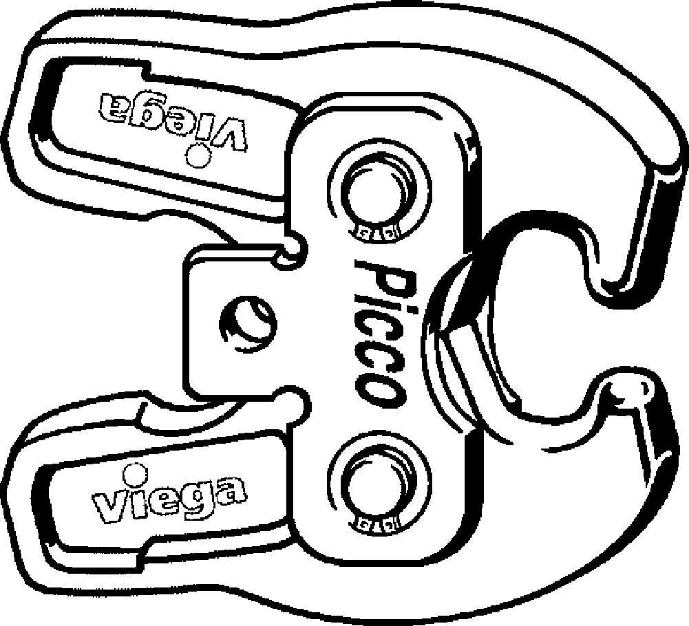 622 657 Модель 2496.1 Трубопроводные системы  Системные пресс-инструменты  Системные пресс-кольца, системные пресс-цепи  Шарнирные затяжные губки Santreyd  - Вид №1