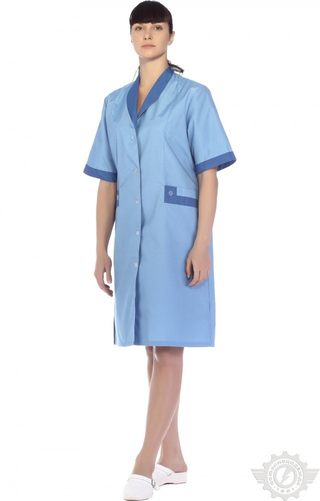 61746 Халат "Радуга" короткий рукав  Одежда для обслуживающего персонала  размер 48 Спецодежда  - Вид №8