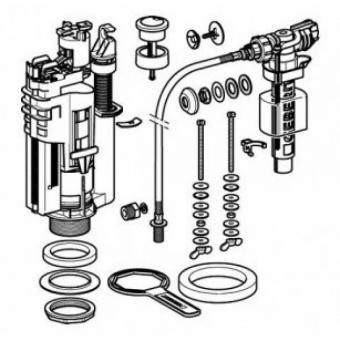 Сливной механизм Geberit ImpulsType 290 283.313.21.2 Santreyd  - Вид №1