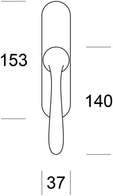 Ento Оконная ручка из латуни dk Ilex 6008bis - Вид №2