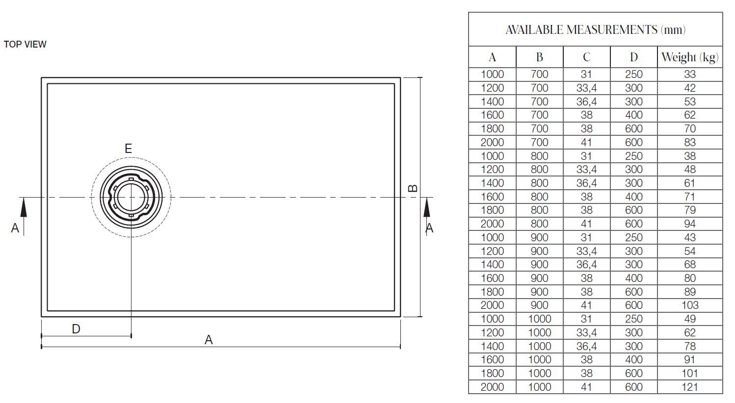 Прямоугольный поддон для душа Fiora Selene ARCH-00050324 - Вид №6