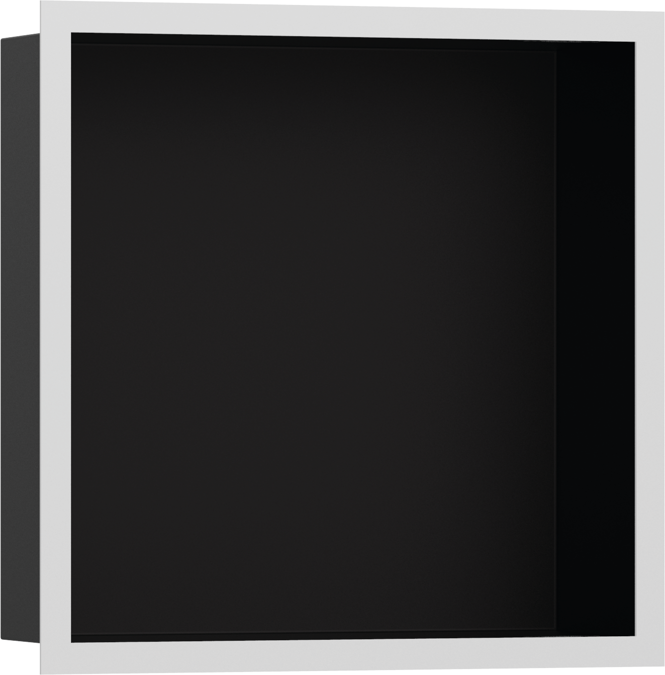 56098700 XtraStoris Individual Стеновая ниша Matt Black с дизайнерской рамкой 300/300/100 Hansgrohe 