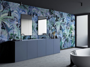 Тропические обои ПВХ бесплатно, экологически чистые, моющиеся