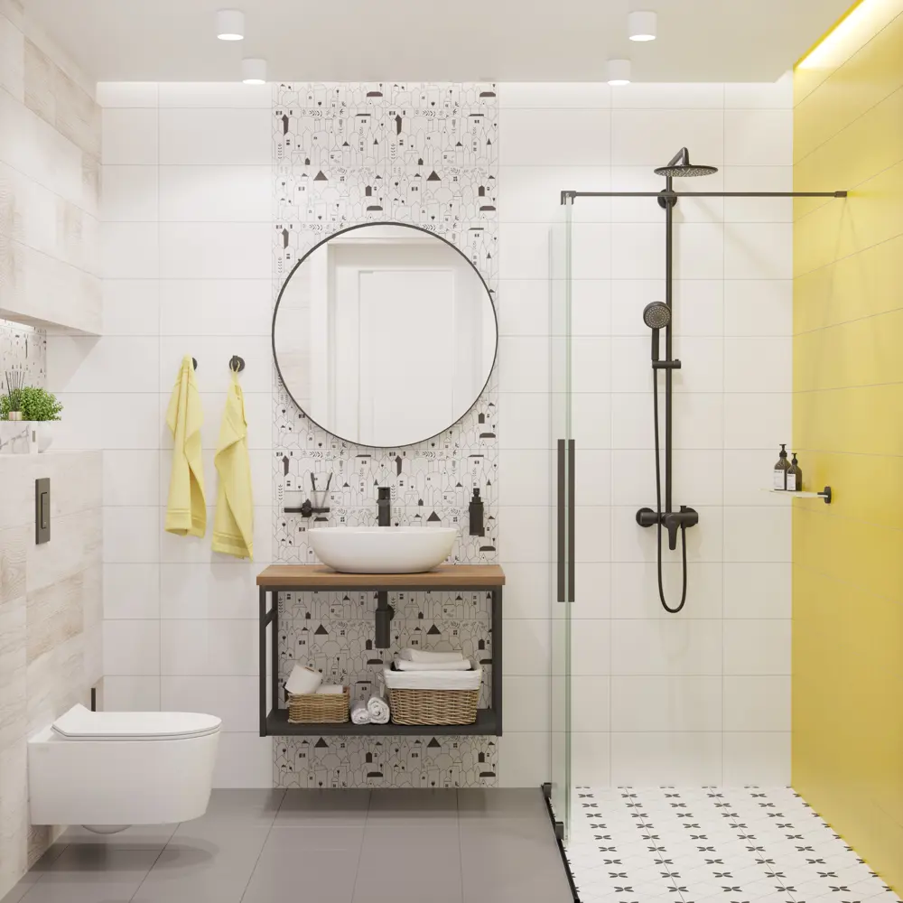 LB CERAMICS Play — настенная плитка солнечного жёлтого цвета 19.8x39.8 см 83718577 STLM-0043731 - Вид №2