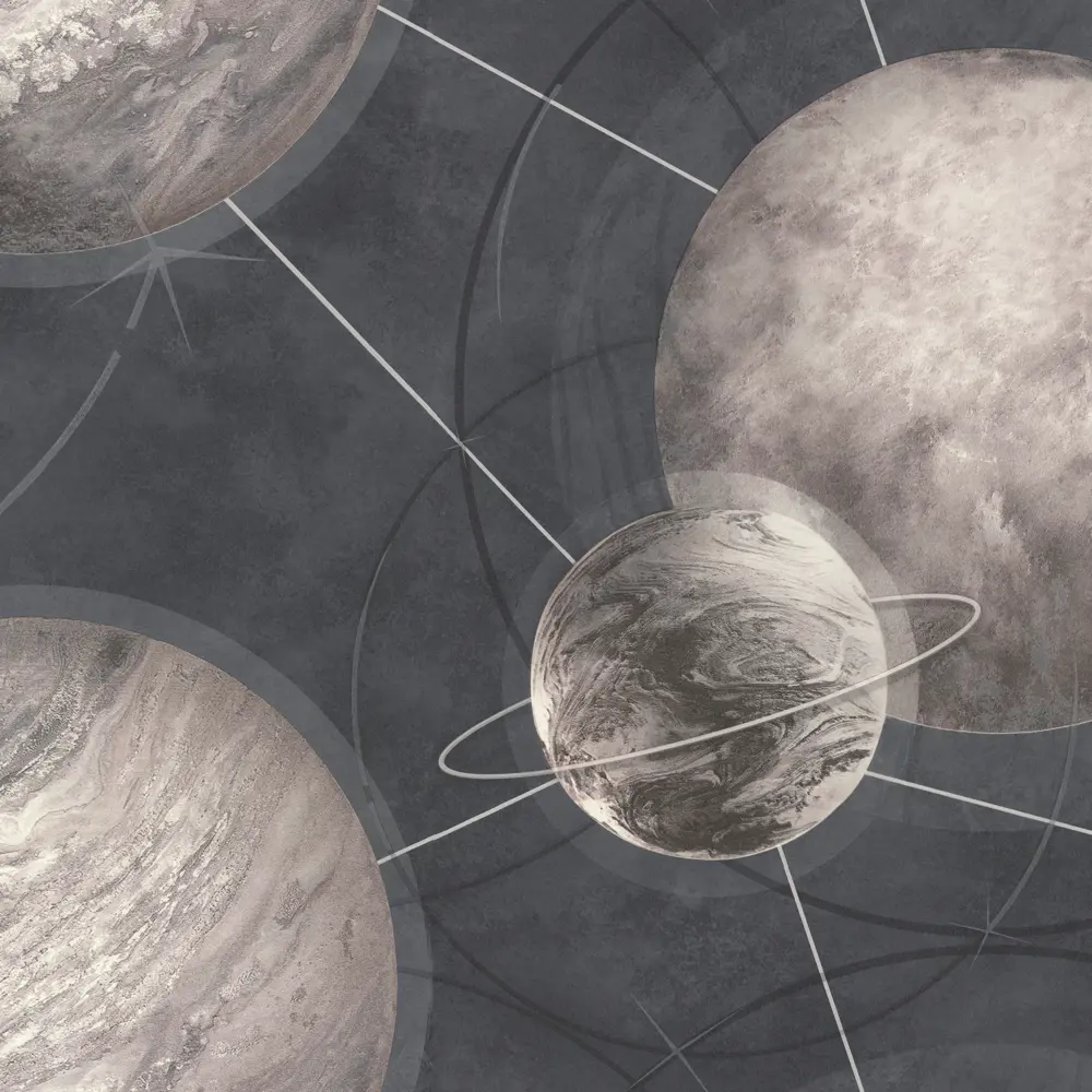 Обои флизелиновые Palitra Home Planets коричневые 1.06 м HC71987-45 STLM-2187847 - Вид №1