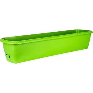 Ящик балконный Жардин 80x20x15.5 см v24 л пластик зелёный