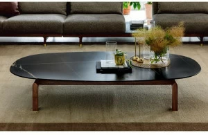 Porada Овальный мраморный журнальный столик для гостиной Eighteen