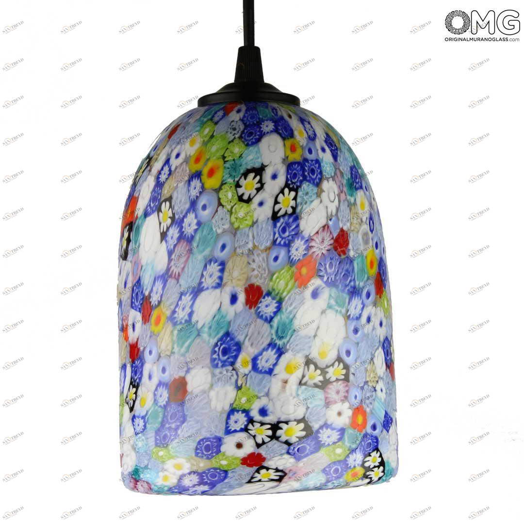 4049 ORIGINALMURANOGLASS Потолочный светильник Миллефиори разноцветный - муранское стекло OMG 12 см 