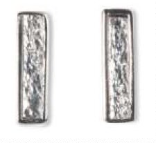 FL37 Серьги-гвоздики, кожа, латунь, позолота Flowersforzoe Santreyd 