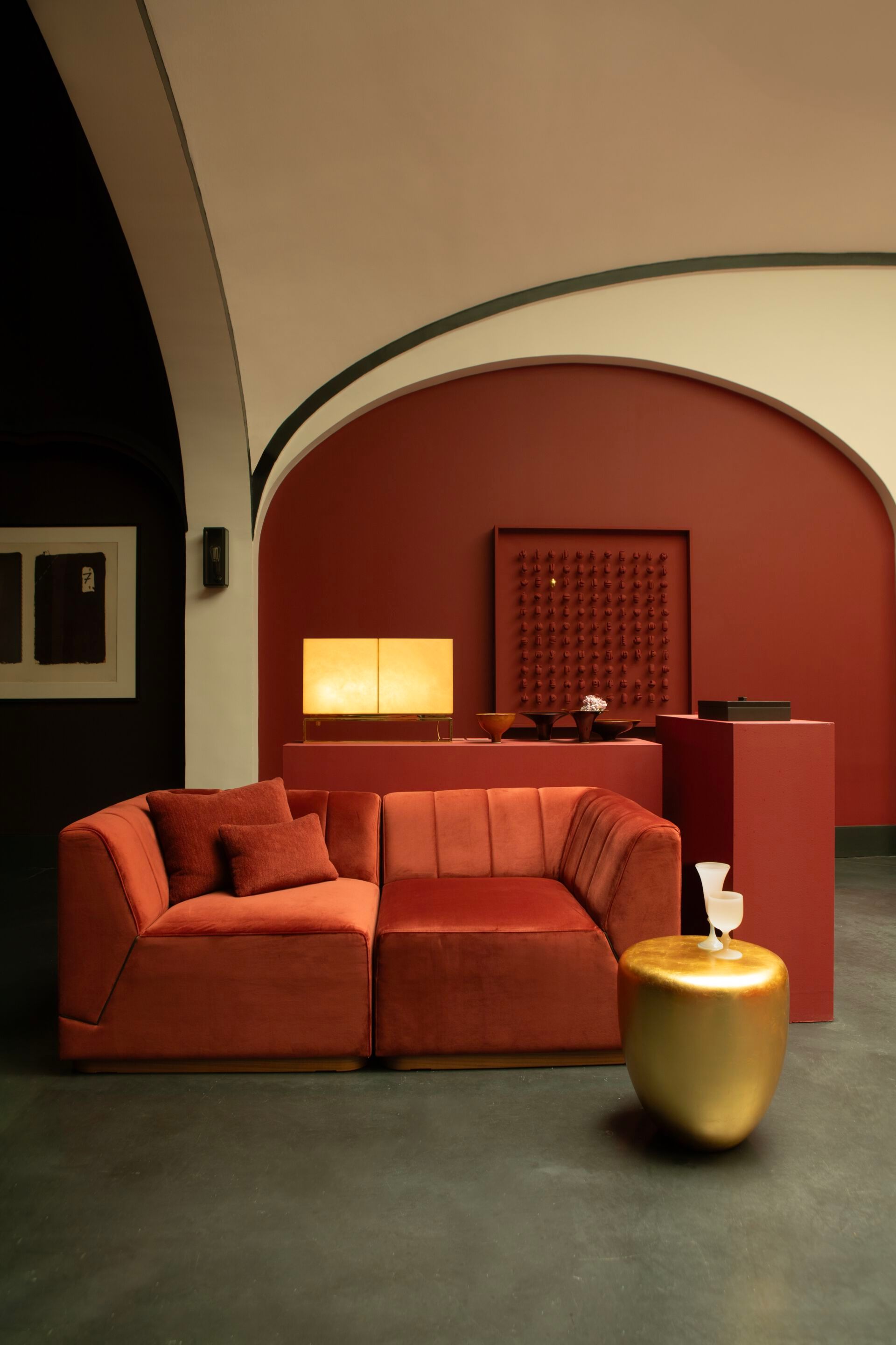 Стул / журнальный столик с золотым листом REDA AMALOU DESIGN Limited Edition ARCH-00087406 - Вид №3