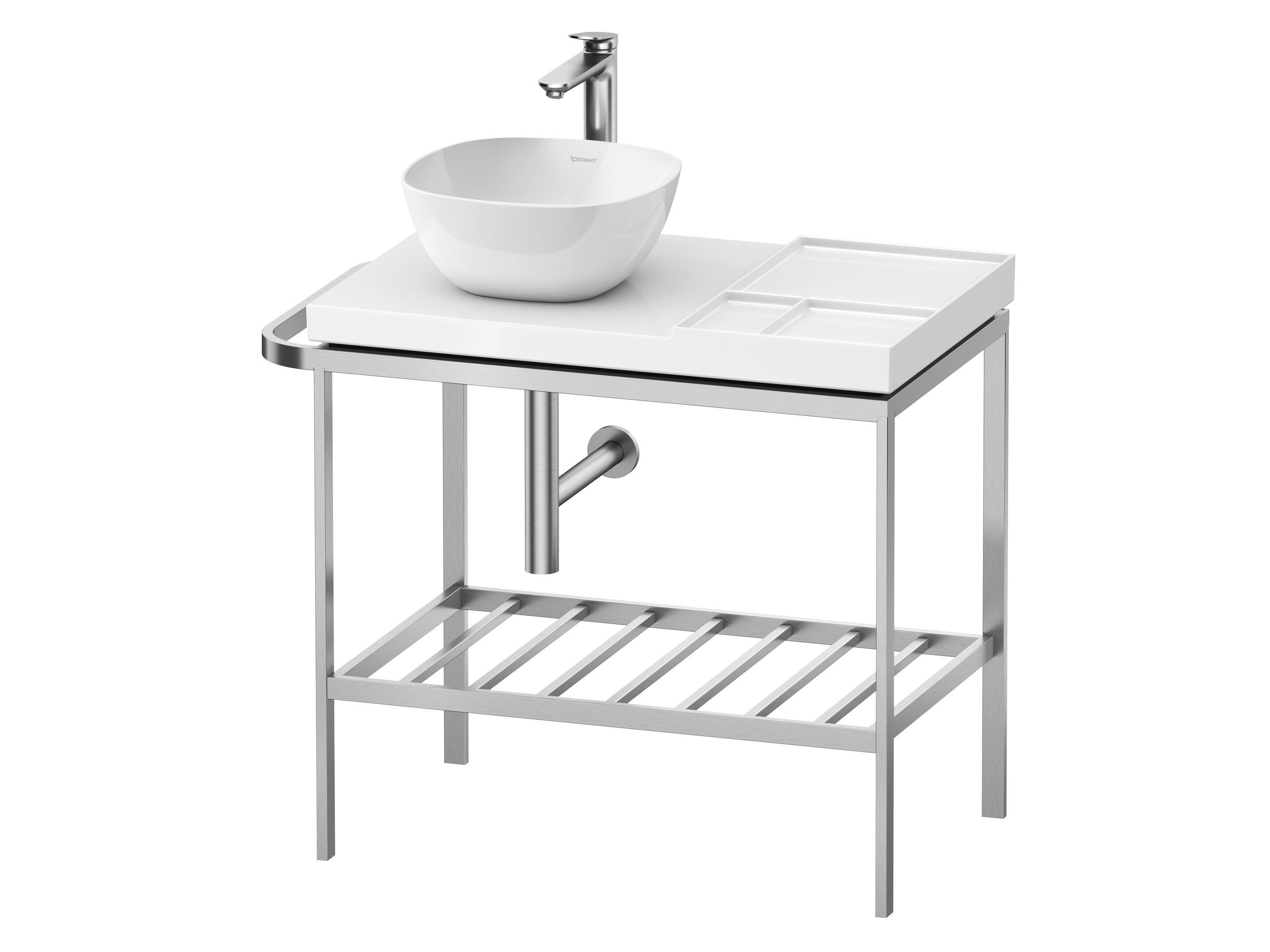 Металлическая напольная раковина с держателем для полотенец Duravit Aurena ARCH-00113133