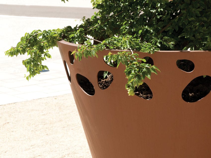 Круглый стальной плантатор Corten™ CYRIA Green Palacio ARCH-00081745 - Вид №2