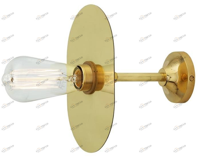 Mullan Lighting Бра с прямым светом ручной работы из латуни Kigoma Mlwl240 