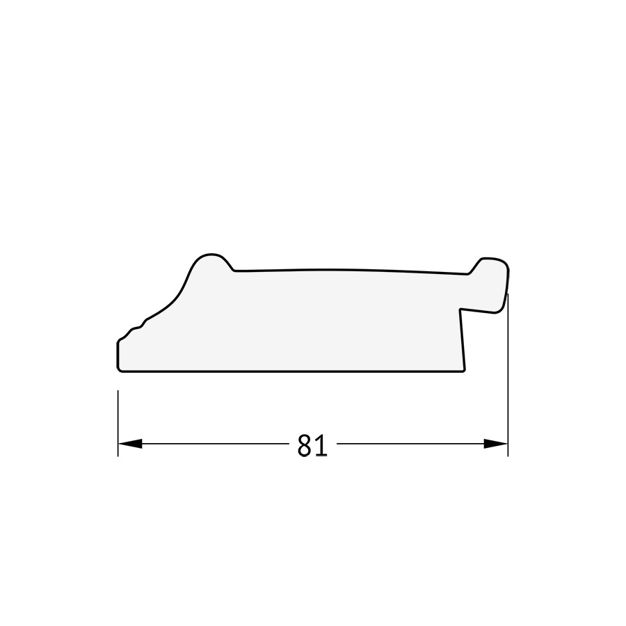 BY 4010 Зеркало с гравировкой в багетной раме - черный ардеко 81 mm EVOFORM Exclusive-G - Вид №4