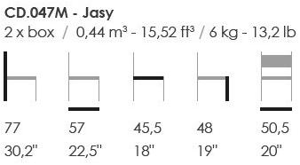 Fenabel Стул из мягкой ткани Jasy sun-id-1369236 - Вид №3