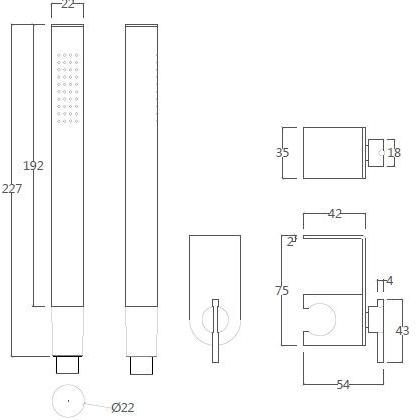 Water Evolution Настенная лейка душа из нержавеющей стали S22 sun-id-1443796 - Вид №2