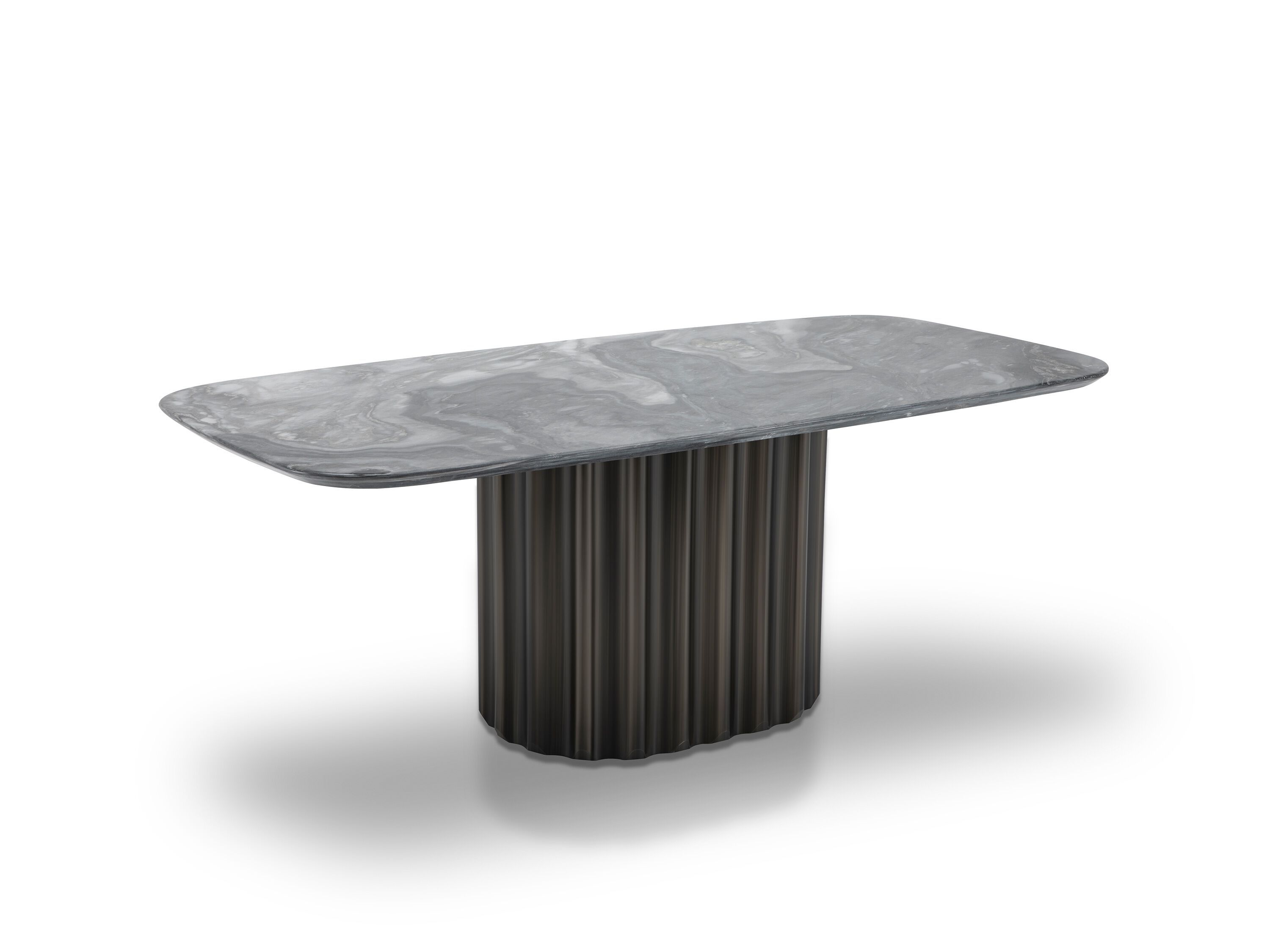 Прямоугольный обеденный стол из мрамора и нержавеющей стали CAMPO DE' FIORI AST827 ARCH-00022073 - Вид №1