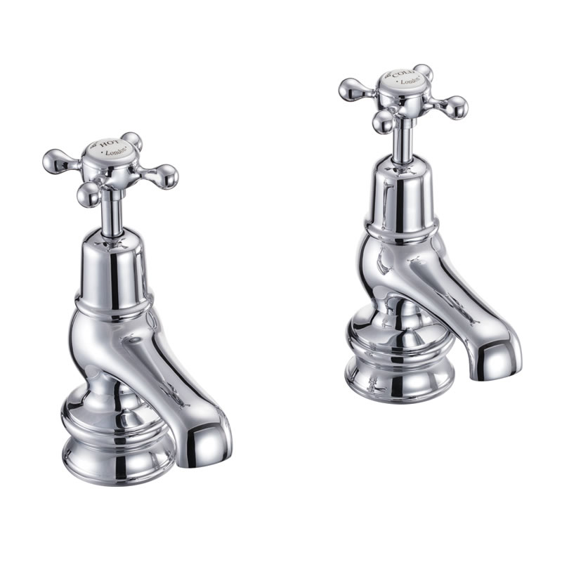 Burlington Кран для бассейна Claremont Regent 3 " Полный оборот с черным акцентом в Chrome CLR1 BLA  - Вид №1