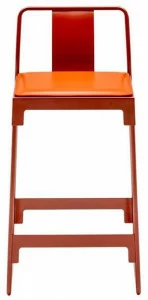 Driade Высокий табурет из стали с порошковым покрытием со спинкой Mingx