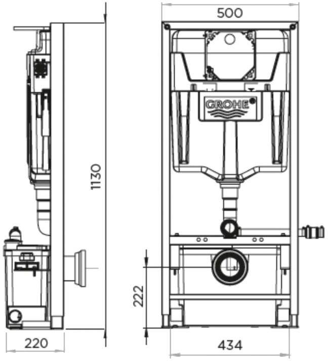 Sanitrit Встроенный измельчитель мусора для ванной  Swproup/swprouptile  - Вид №2