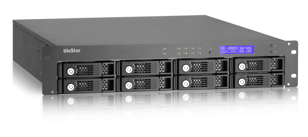 VS-8040U-RP Smb nvr, 40 channels, 8-tray w/o hdd, rackmount, 2xpsu. intel 2,8 ghz QNAP Santreyd  - Вид №1