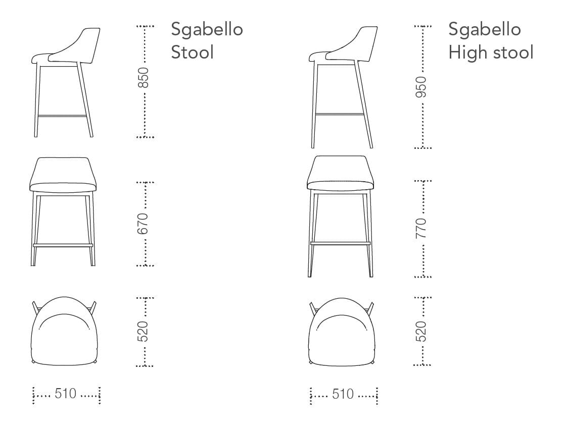 Высокий мягкий стул Ronda Design ARCH-00079022 - Вид №4