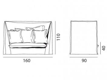 Gervasoni 2-х местный диван с высокой спинкой Ghost sun-id-1483045 - Вид №9