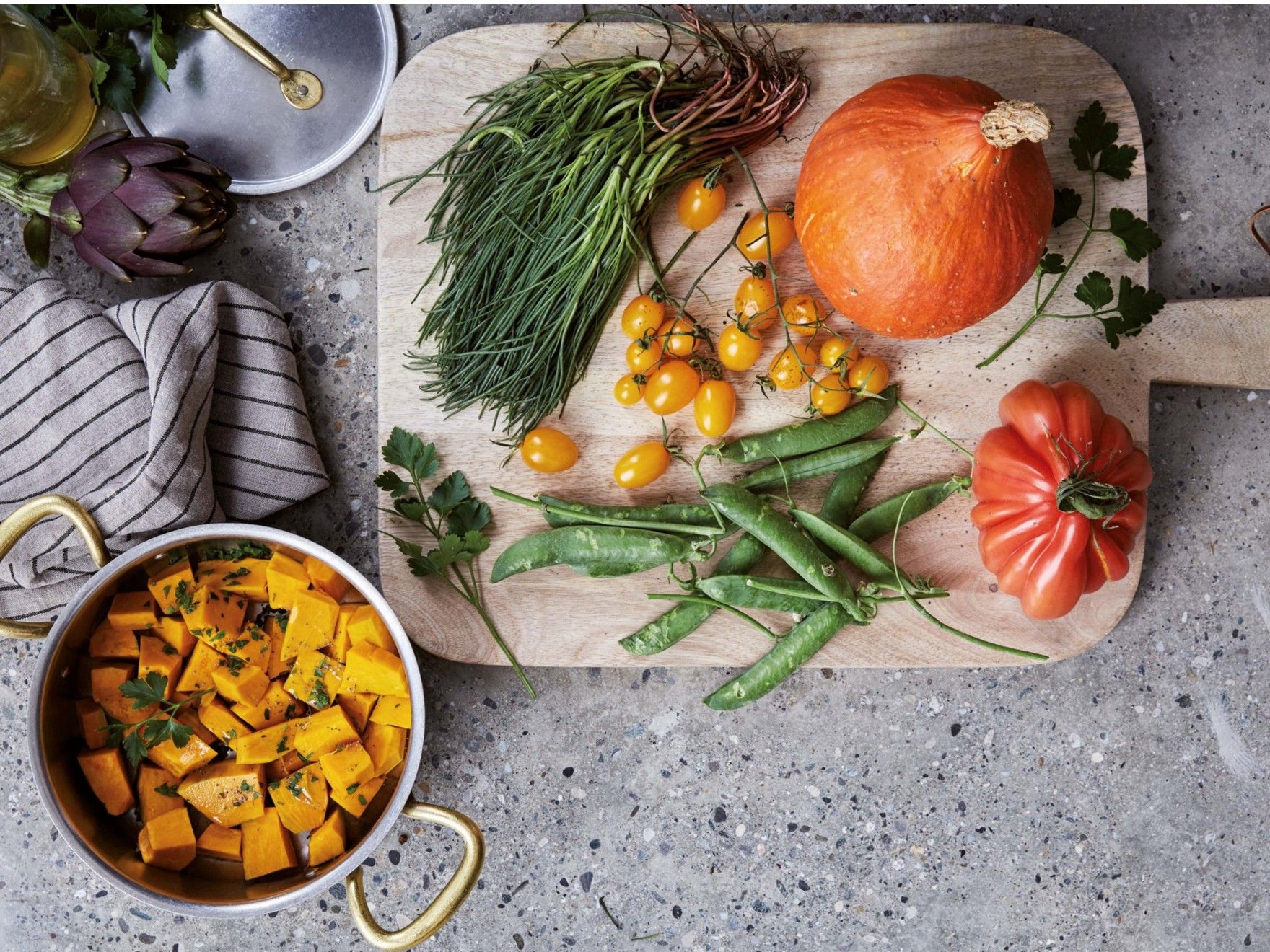 Горшок из нержавеющей стали с крышкой с ручками Sambonet 1965 Винтаж ARCH-00075516 - Вид №4