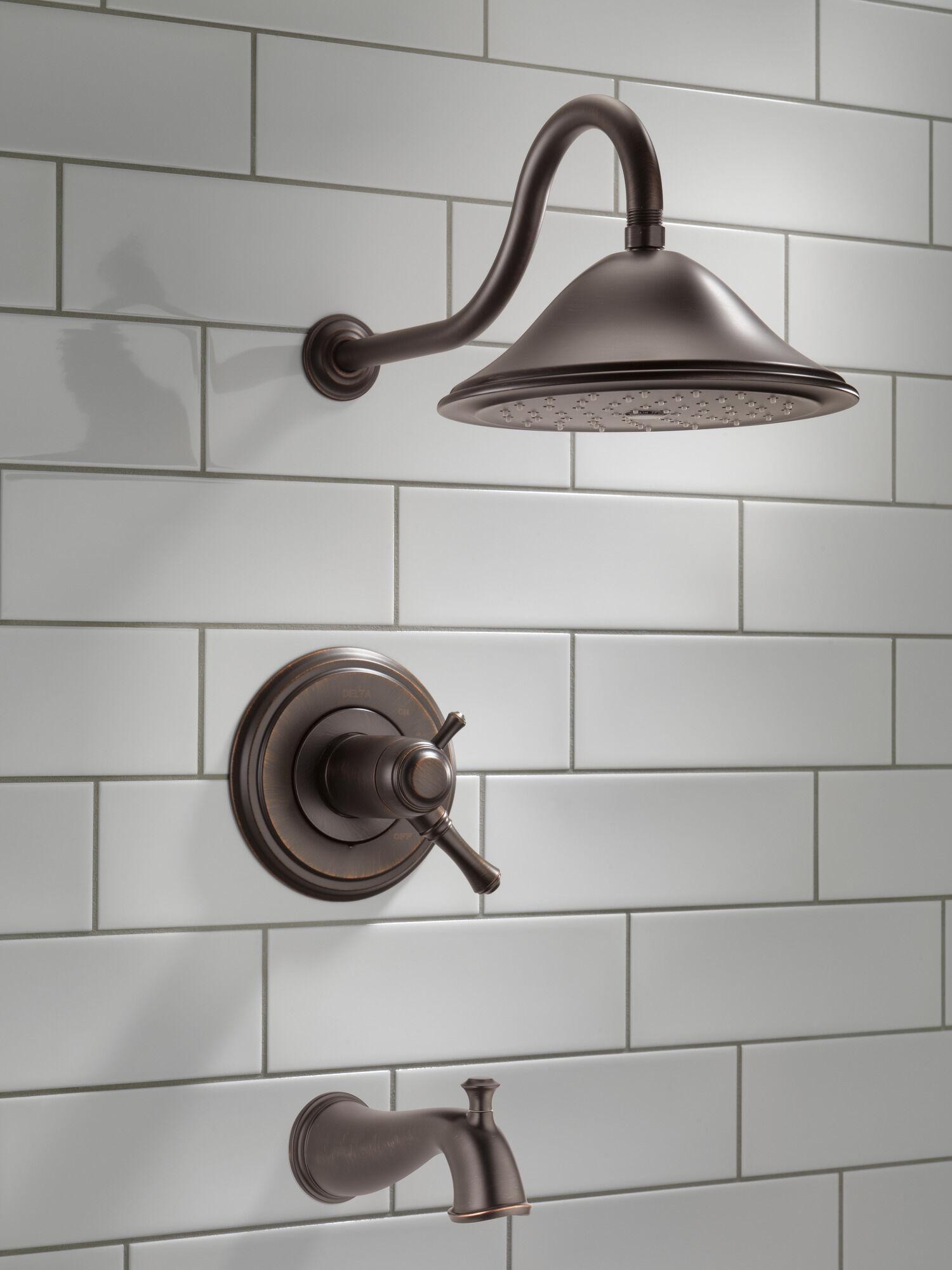 T17T497-RB Для ванны и душа TempAssure® серии 17T Delta Faucet Cassidy Венецианская бронза  - Вид №2