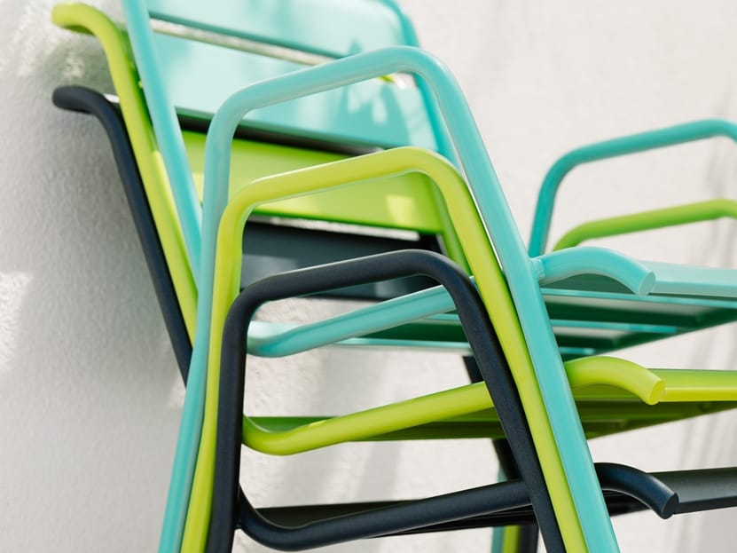 Стальной штабелируемый садовый стул с подлокотниками Fermob Monceau ARCH-00013298 - Вид №4