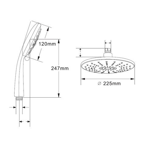 Orange S06TS Верхний душ Тик sun-id-1517228 - Вид №3