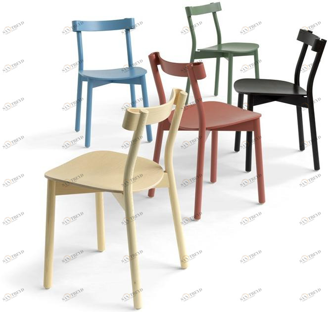 Blå Station Стул из фанерованной древесины Bla Station sun-id-1350324