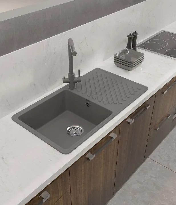 Кухонная мойка Кварц QUARZ S405 GranFest 53-S405 - Вид №1