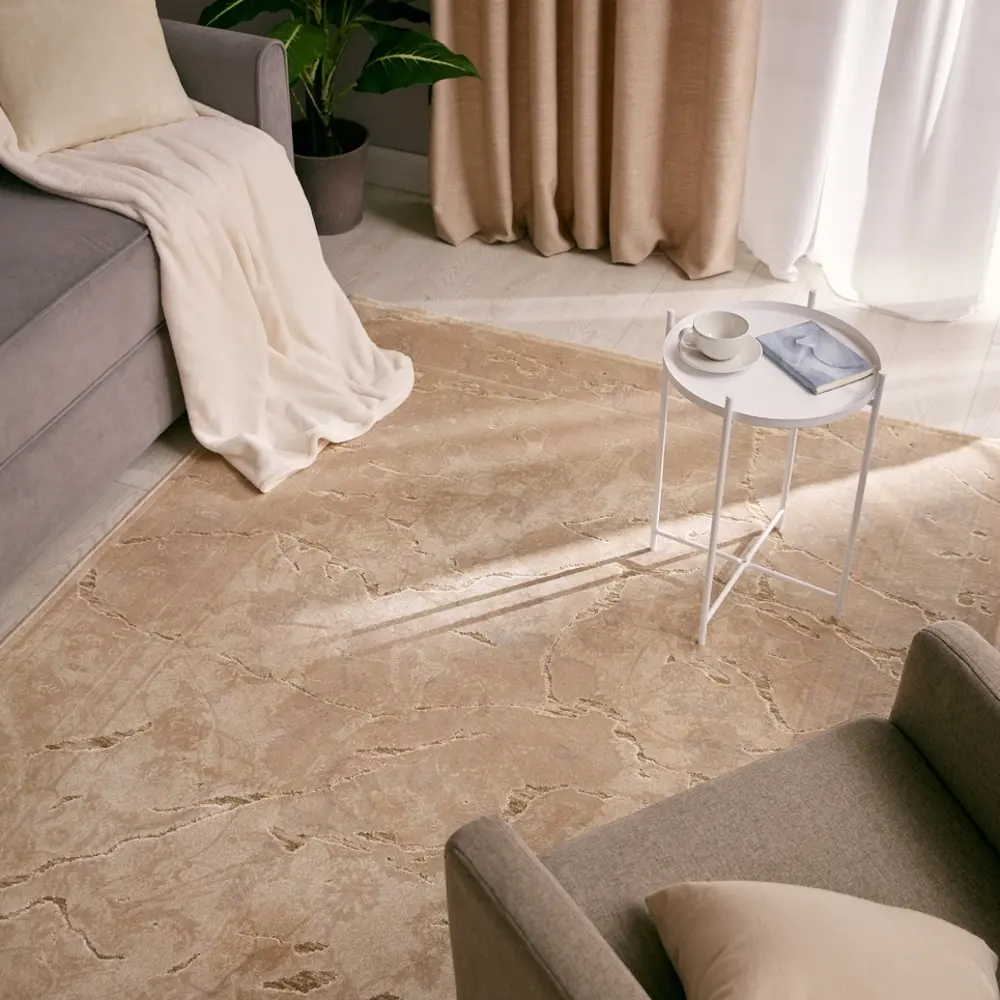 Ковер вискоза Рим 1047W 160x235 см цвет бежевый CTIM STLM-2025826