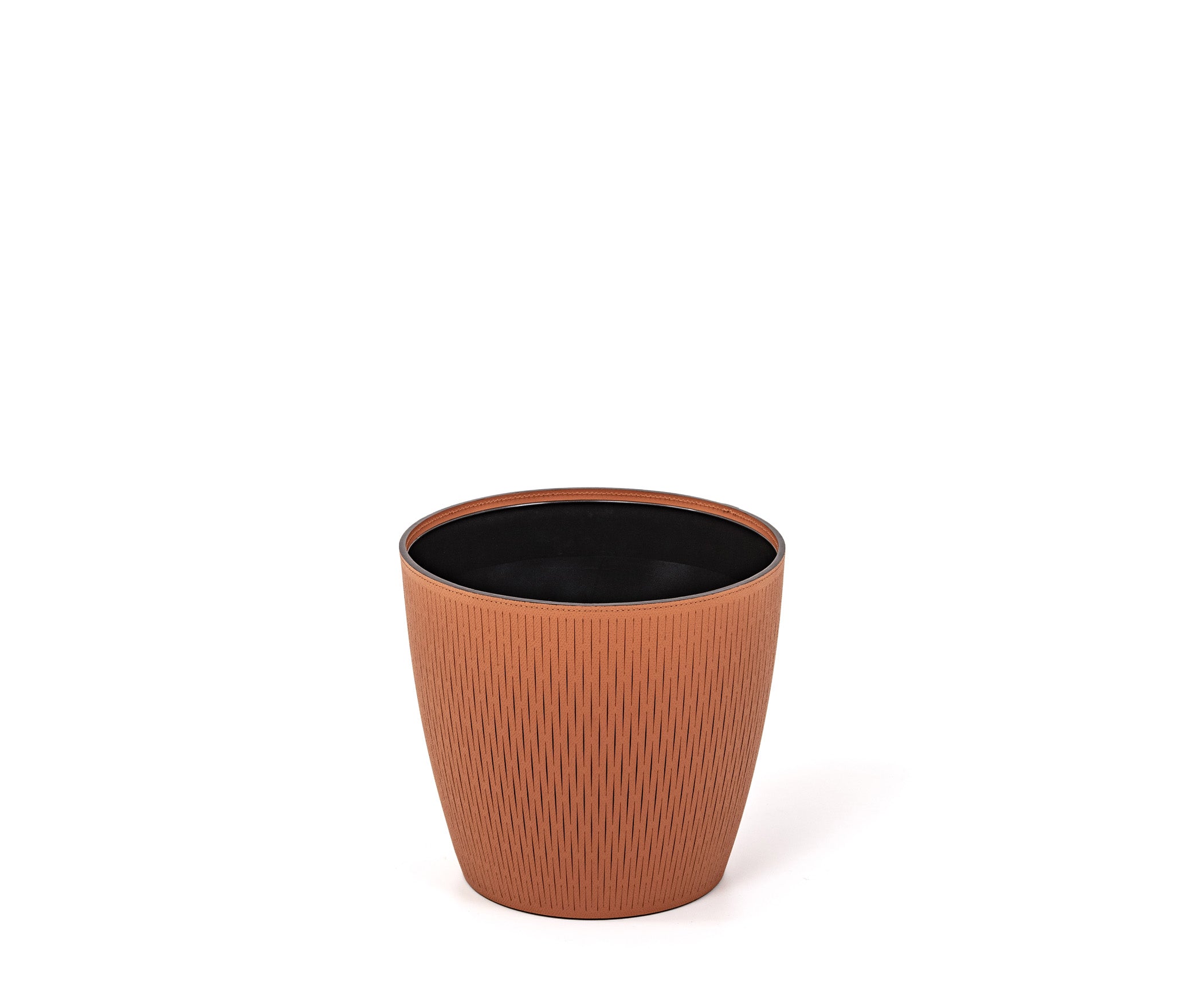 Ваза Silvy - Ø 20XH18 см / регенерированная зерненая кожа_белый Pinetti 00.2061.083.000 - Вид №2