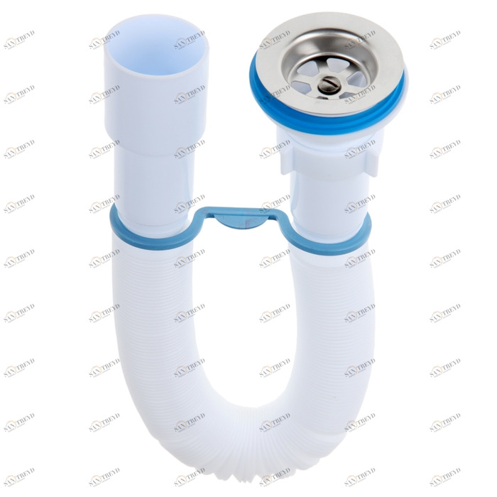 Сифон гофрированный Ани пласт удлиненный G116 1 1/2"х40/50мм L-1500мм 7172