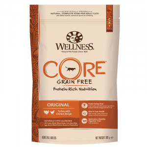 ПР0049329 Корм для кошек Core Original беззерновой индейка с курицей сух. 300г Wellness