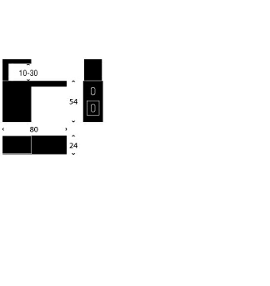 FROST Кронштейн для полки 6 » 2 шт. чернить цинк / латунь Черный Q304608075  - Вид №2