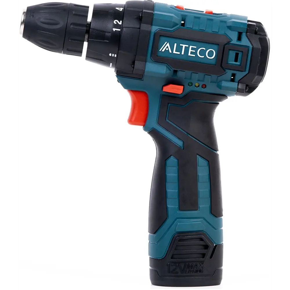 Дрель-шуруповерт аккумуляторная Alteco CD 1210.1 Li X2, 12 В Li-ion 2x1.3 Ач STLM-2154692 - Вид №3