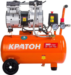Компрессор поршневой безмасляный Кратон AC-260-24-OFHS 9024837