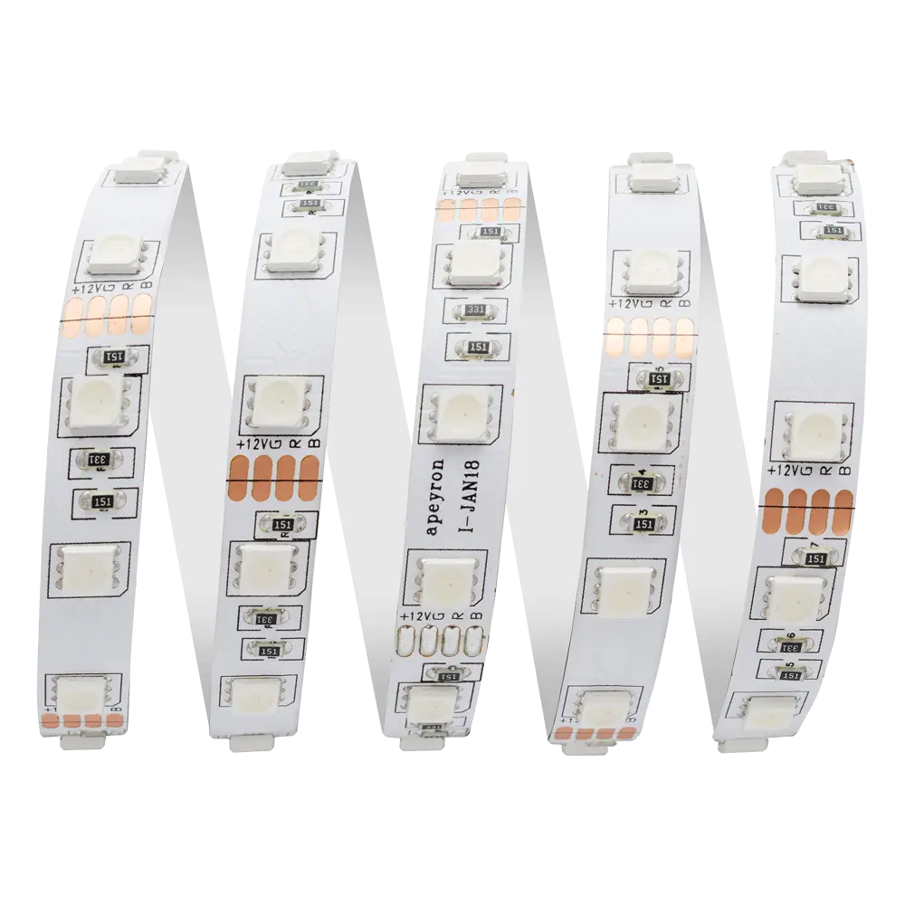 Светодиодная лента 14.4Вт/60LED/м свет RGB IP23 APEYRON STLM-2184262 - Вид №1