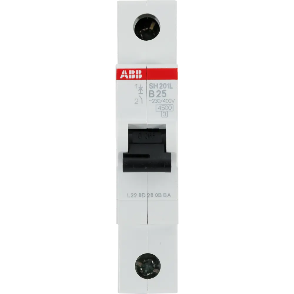 Автоматический выключатель ABB SH201L 1P B25 А 4.5 кА 2CDS241001R0254 STLM-2094600 - Вид №1