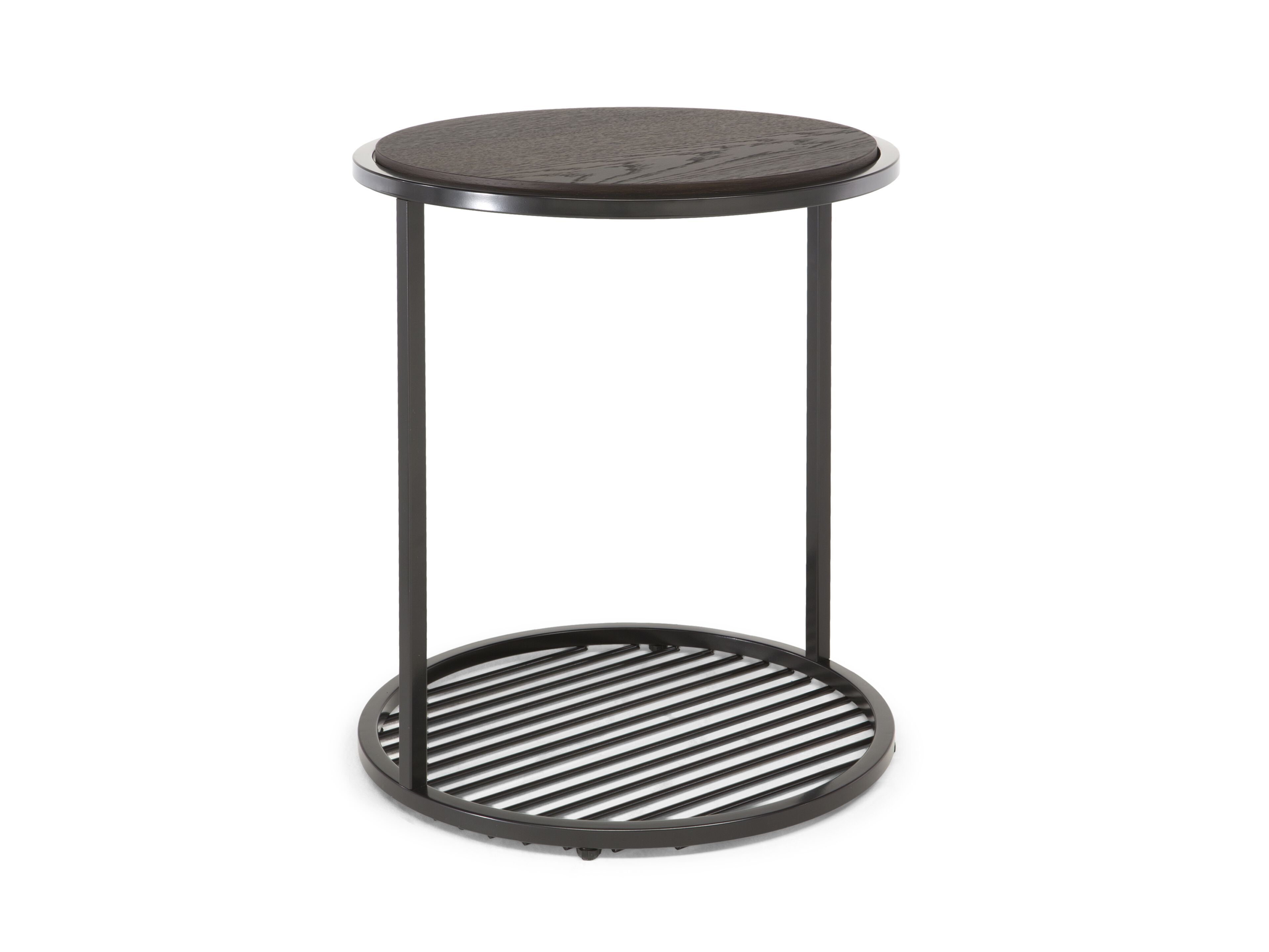 Круглый журнальный столик из дерева и металла Natuzzi Italia FilRouge ARCH-00124182