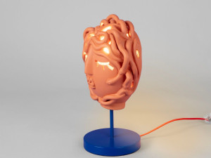 Терракотовая настольная лампа