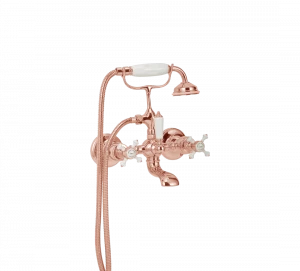 Gentry Home Смеситель для раковины от центра к центру 2 отверстия под смеситель 200 мм Chelsea Розовое золото GH101647