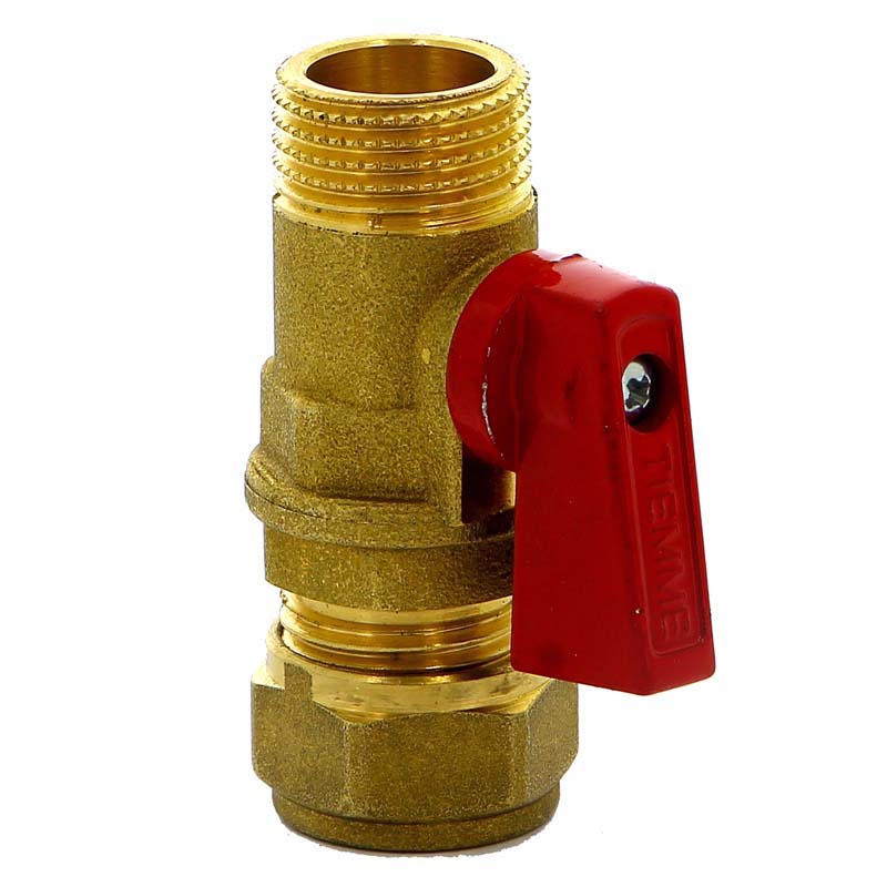 Кран мини обжим-Н флажок TIEMME 16x1/2" 2940002 - Вид №1