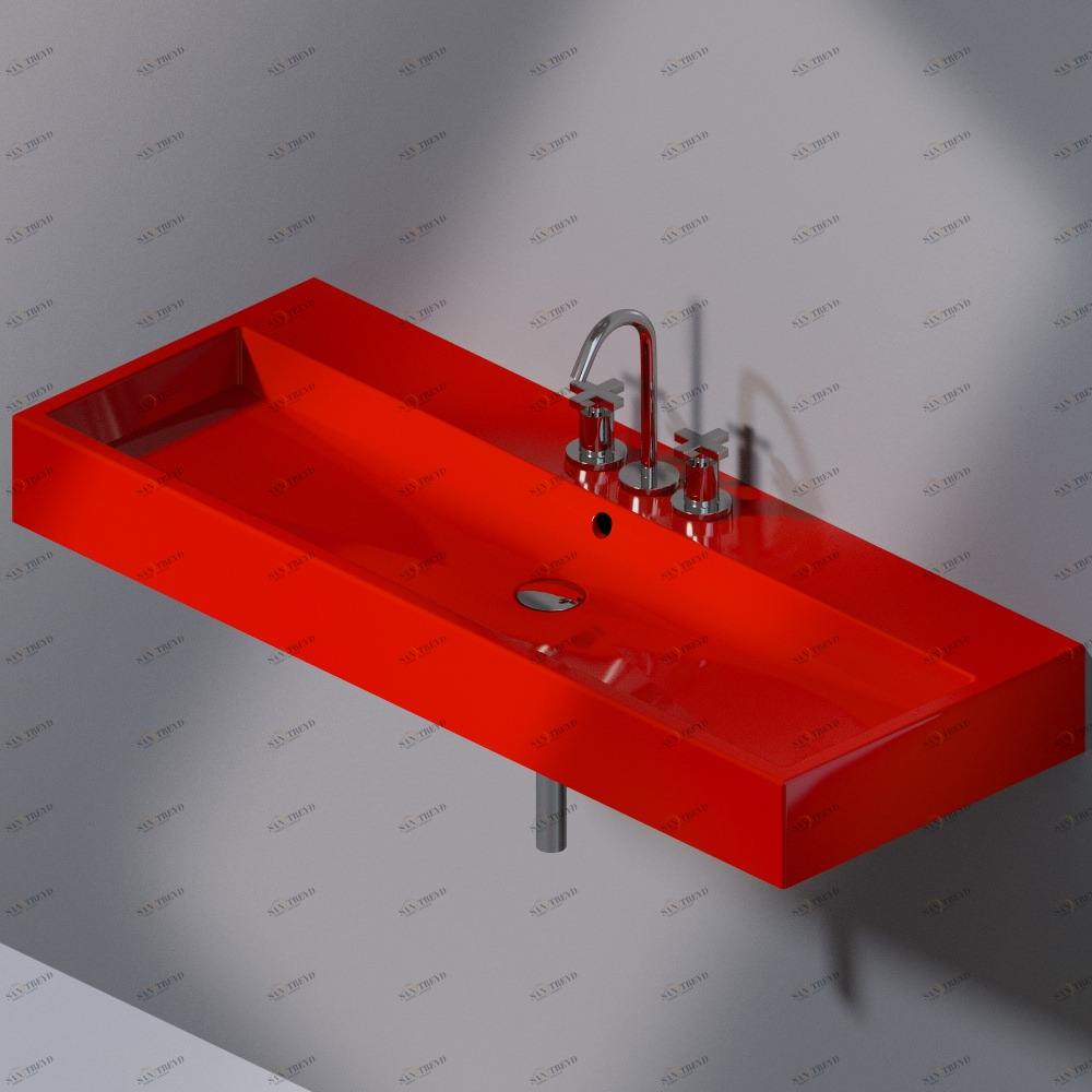 L279T1R3V4.125 Подвесная раковина настенная прямоугольная A. e T. Italia Tank AeT ITALIA